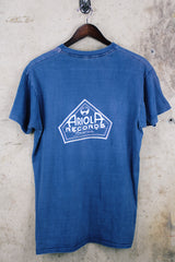 Men's or women's vintage 1970's Made in USA label navy blue graphic band t-shirt of the group Eruption.