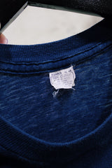 Men's or women's vintage 1970's Made in USA label navy blue graphic band t-shirt of the group Eruption.