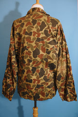 Men's or women's vintage 1970's Storm-Pruf, Seaway, Made in British Hong Kong label long sleeve button up lightweight shacket.