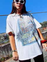 1994 vintage Eagles graphic band tee short sleeve white