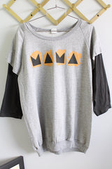 Men's or women's vintage 1983-1984 Mackler, Made in USA label long sleeve crewneck sweatshirt from Genesis Mama Tour 1983-1984.