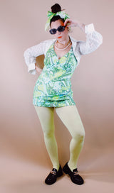 Printed Vintage Swimsuit