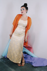 Strapless Gold Metallic Dress