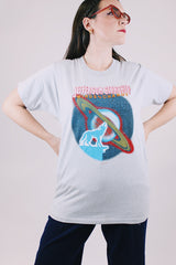 short sleeve grey graphic t-shirt jefferson starhship 1982