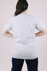 short sleeve grey graphic t-shirt jefferson starhship 1982