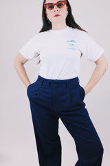 short sleeve white t-shirt 1985 us judo open with graphics on front and back