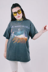 short sleeve black graphic band tee the moody blues 1996