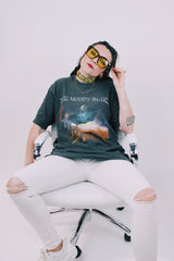 short sleeve black graphic band tee the moody blues 1996