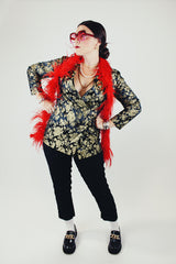 Gold Metallic Blazer