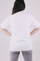 short sleeve white graphic tee rawhide 1980's