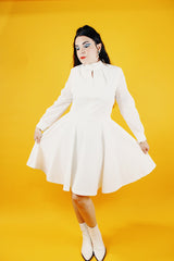 Long Sleeve Mock Neck Mini Dress