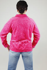 Velour Zip Up Track Jacket