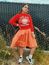 long sleeve red pullover sweater vintage 1980's Nebraska cornhuskers