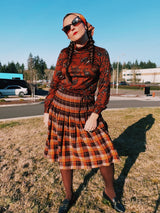 Printed Top and Maxi Skirt Set