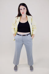 polyester grey pants vintage 1970's