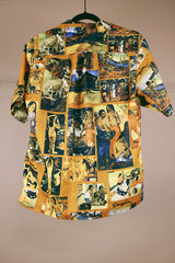 Short Sleeve Printed Button Up