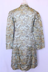 Women's vintage 1940's Owen Bros, Hand Embroidered, Made in China label long sleeve silk satin embroidered printed jacket.Women's vintage 1940's Owen Bros, Hand Embroidered, Made in China label long sleeve silk satin embroidered printed jacket.