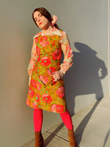 Sleeveless Floral Printed Mini Dress