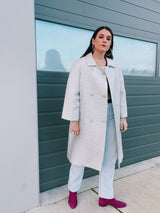 Silver Metallic Coat