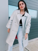 Silver Metallic Coat