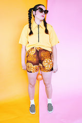 Hawaiian Printed Vintage Swim Trunks