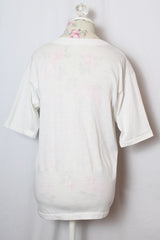 Women's or men's vintage 1970's Trooper band graphic tee from album Two For The Show in white cotton material.