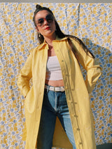 Yellow Vinyl Shirt Dress