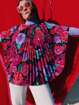 Floral Printed Pleated Blouse