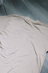 short sleeve tan colored rick derringer signed vintage tee 1982