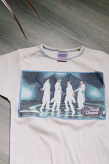 short sleeve off white Rock Dreams t-shirt with image of The Beatles 1975
