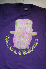 short sleeve purple graphic tee vintage 1990's