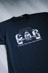 short sleeve xl graphic black tee vintage 1980's