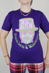 short sleeve purple graphic tee vintage 1990's