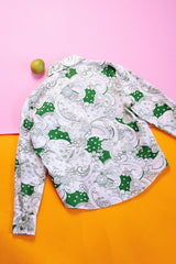 Long Sleeve Floral Printed Button Up