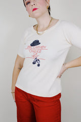 short sleeve cream eric carmen t-shirt 1970's