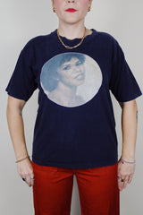 black short sleeve candi staton 1978 vintage graphic tee