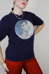 black short sleeve candi staton 1978 vintage graphic tee