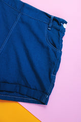 high waisted short shorts with white trim 1950's vintage women's