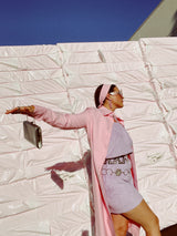 silver metallic clutch purse with chain handle 1960's vintage