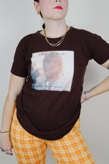 short sleeve brown rod stewart 1977 vintage tee