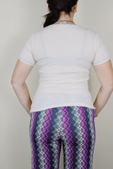 short sleeve off white Rock Dreams t-shirt with image of The Beatles 1975