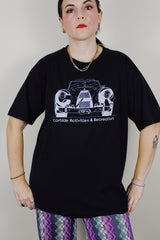 short sleeve xl graphic black tee vintage 1980's