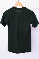 short sleeve black t-shirt vintage talchako lodge british columbia