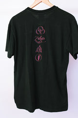 short sleeve black cotton led zeppelin tee from 1994