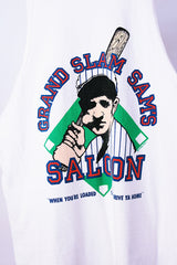 sleeveless cotton t-shirt tank top with graphic on front and back 1990's vintage