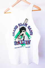 sleeveless cotton t-shirt tank top with graphic on front and back 1990's vintage