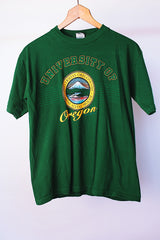 short sleeve green 1996 university of oregon t-shirt