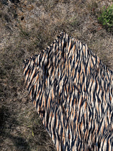 tiger print midi skirt 1990's