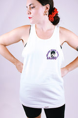 sleeveless cotton t-shirt tank top with graphic on front and back 1990's vintage