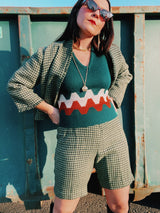 Printed Sweater Vest